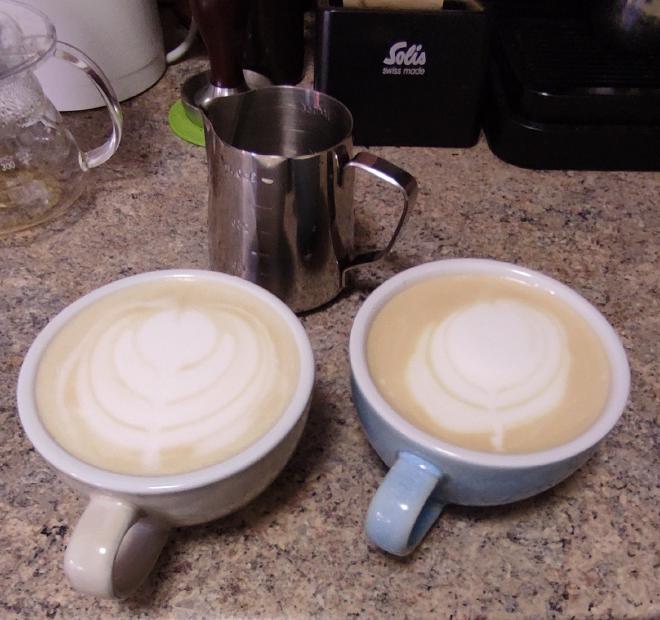 Latte art kezdemények